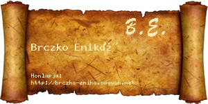 Brczko Enikő névjegykártya